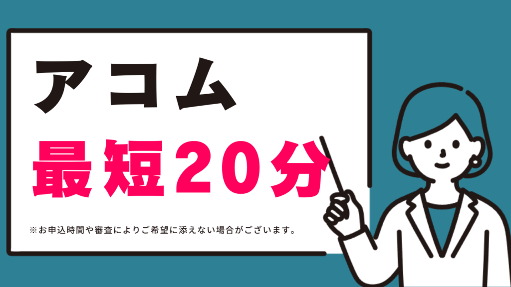 アコムのカードローン