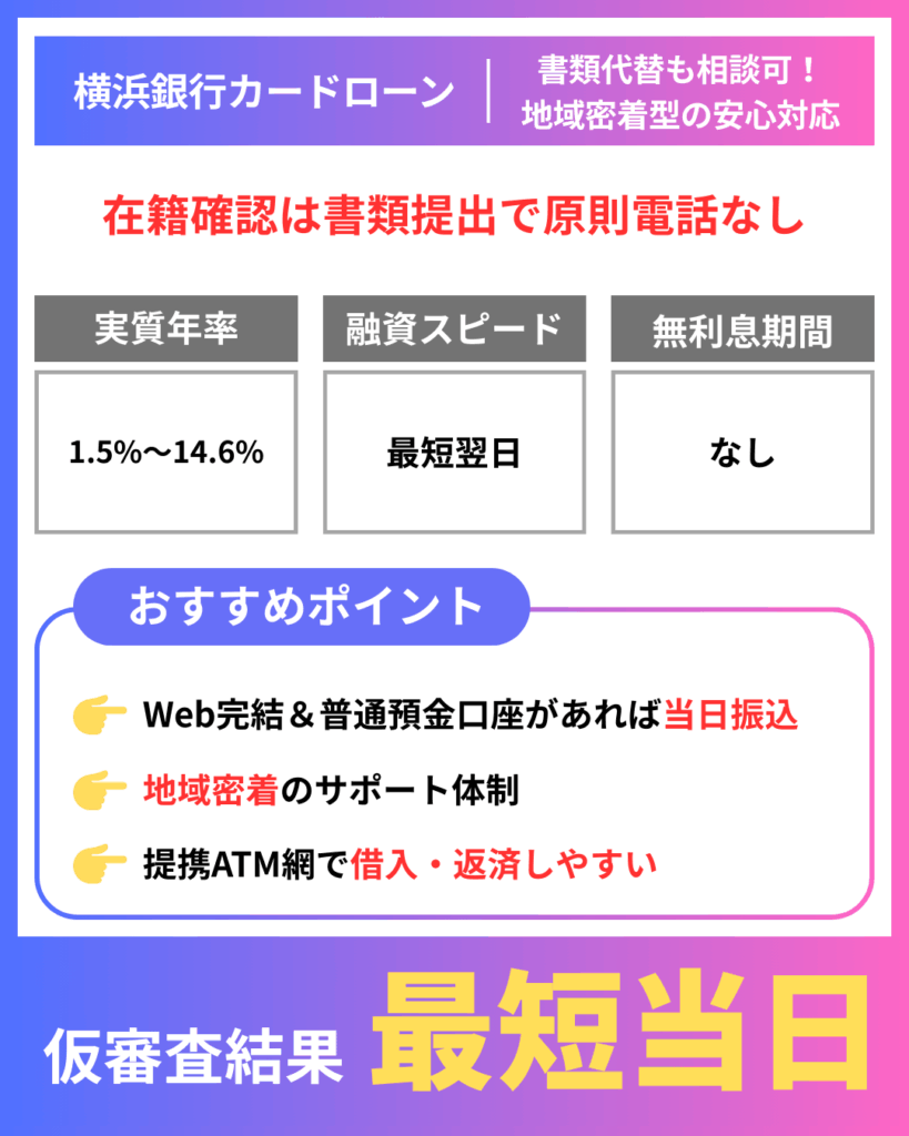 横浜銀行カードローン|書類代替も相談可!地域密着型の安心対応