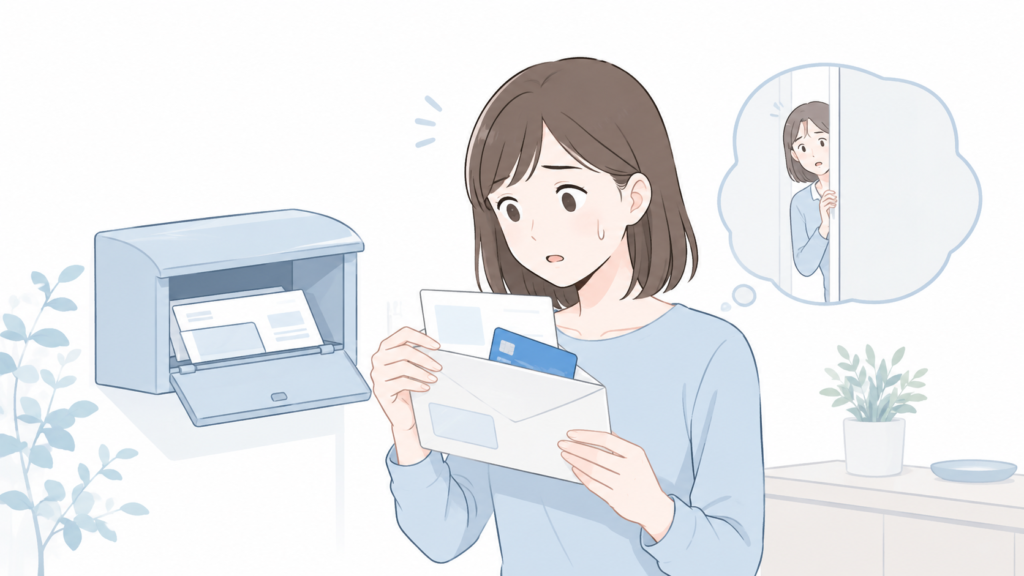 バレてしまう一番の原因は手続きやカード送付の郵送物