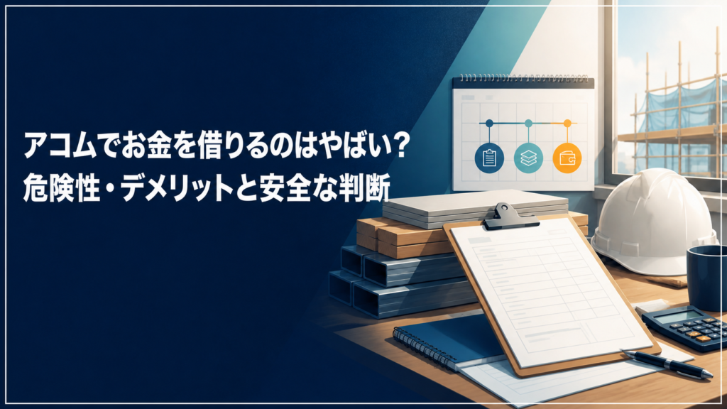 アコムでお金を借りるのはやばいかを確認するアイキャッチ画像