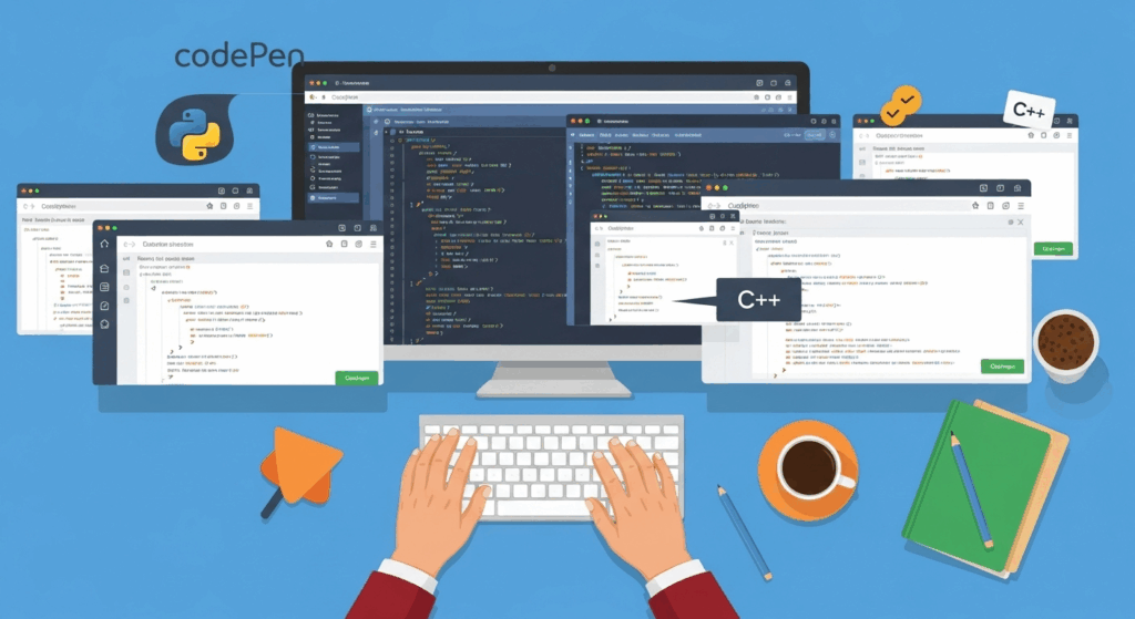 htmlを実行するサイトで簡単コーディング
