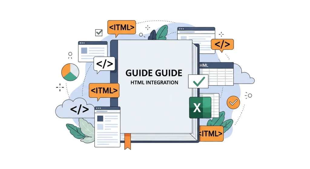 HTMLでExcel埋め込み表示の完全ガイドまとめ