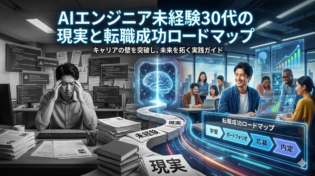 AIエンジニア未経験30代はやめとけ?現実と逆転の転職戦略