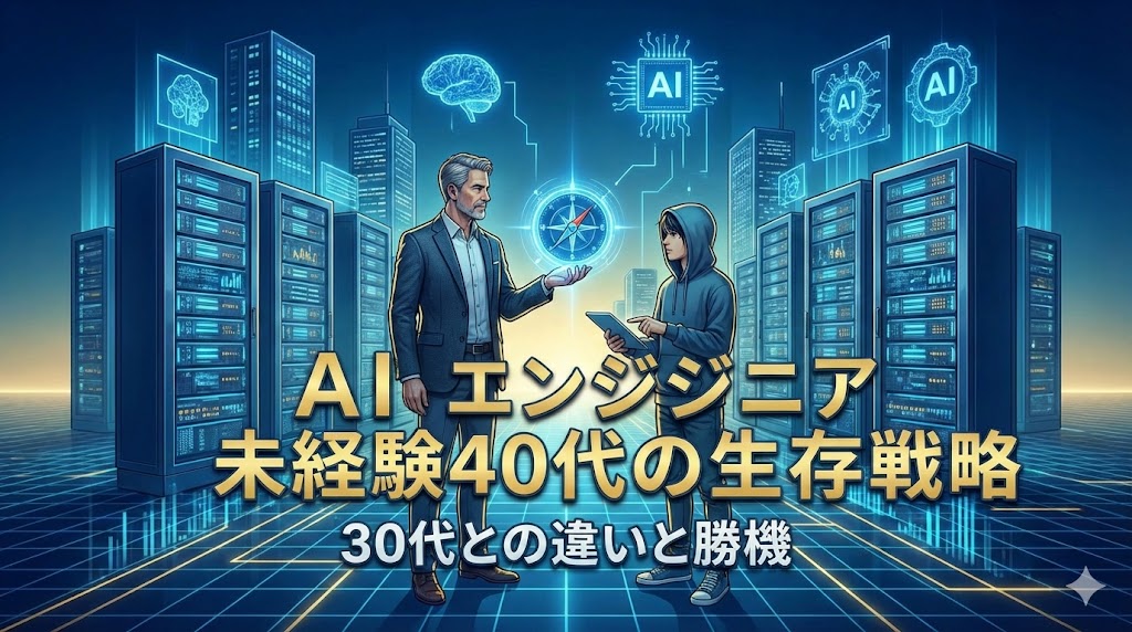 AIエンジニア未経験40代の生存戦略 30代との違いと勝機