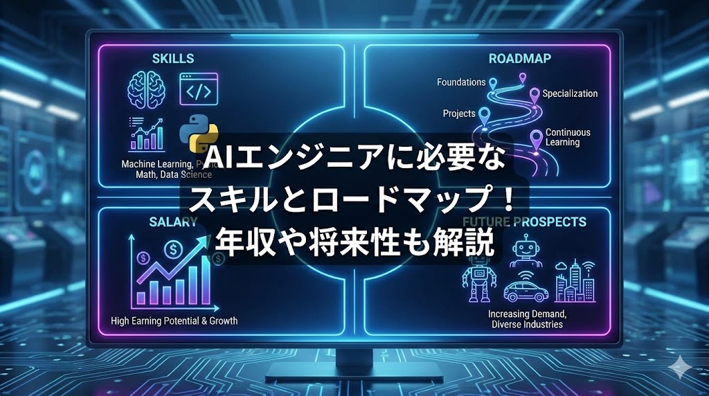 AIエンジニアに必要なスキルとロードマップ!年収や将来性も解説