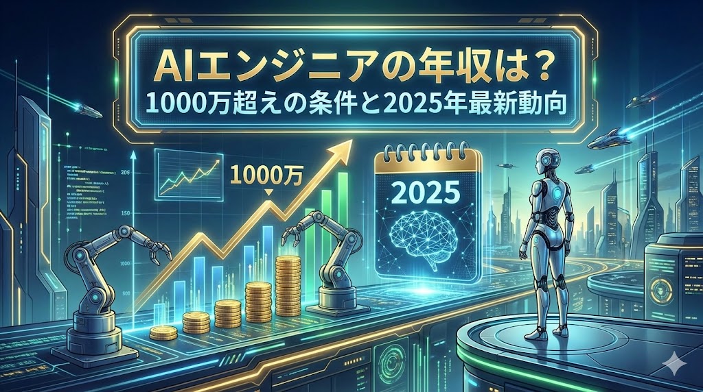 AIエンジニアの年収は?1000万超えの条件と2025年最新動向