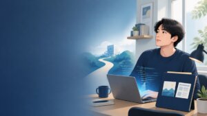 レバテックフリーランスを未経験から目指す人が準備を進めるイメージ