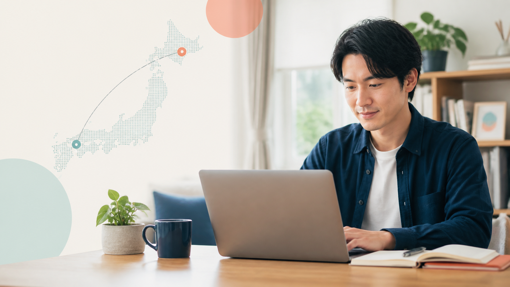 レバテックフリーランスの大阪と札幌で案件を探す日本人フリーランサーのイメージ